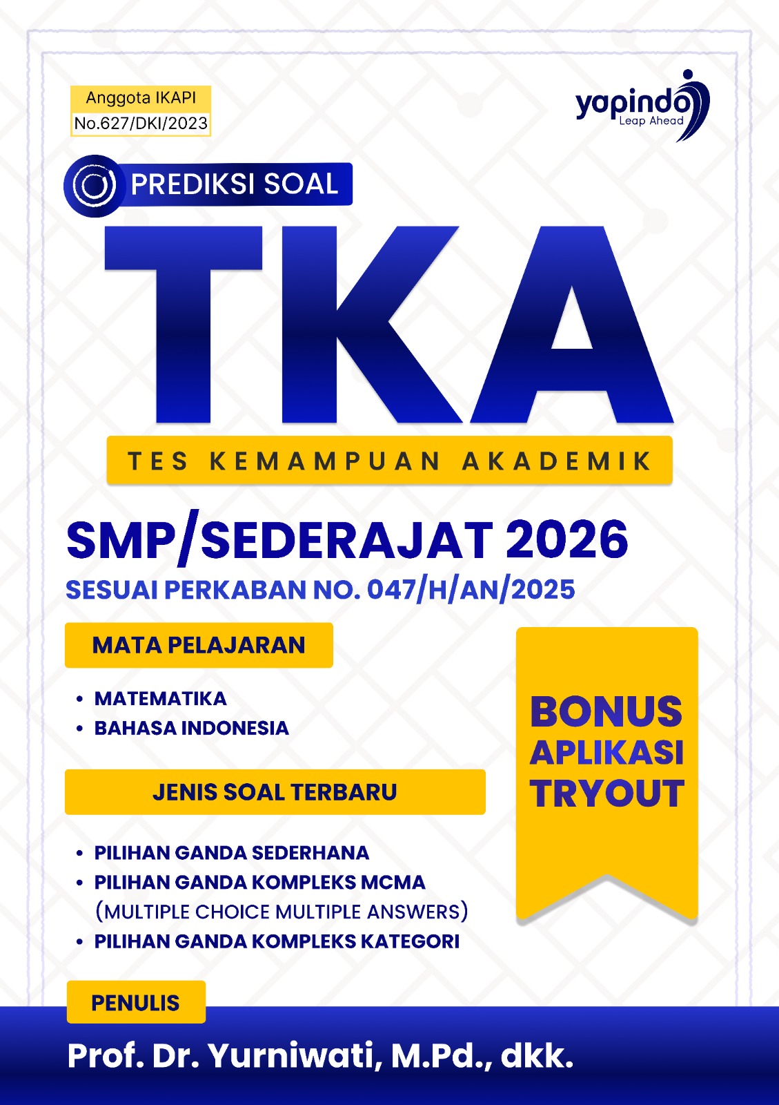 Sampul Prediksi Soal TKA (Tes Kemampuan Akademik) SMP/Sederajat 2026